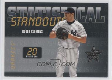 2002 Leaf Rookies And Stars - Statistical Standouts #SS-40 - Roger Clemens