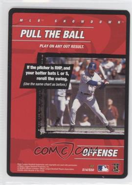 2002 MLB Showdown - Strategy #S14 - Offense - Pull the Ball