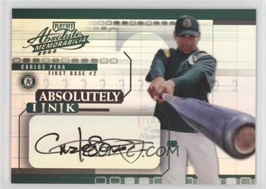 2002 Playoff Absolute Memorabilia - Absolutely Ink - Numbers #AI-8 - Carlos Pena /2