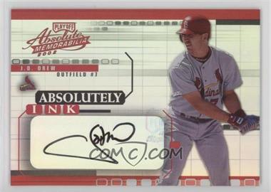 2002 Playoff Absolute Memorabilia - Absolutely Ink #AI-23 - J.D. Drew