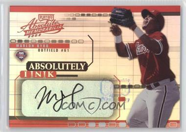 2002 Playoff Absolute Memorabilia - Absolutely Ink #AI-38 - Marlon Byrd