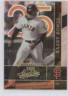 2002 Playoff Absolute Memorabilia - [Base] - Spectrum #124 - Barry Bonds /100