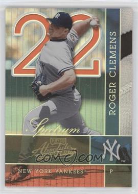 2002 Playoff Absolute Memorabilia - [Base] - Spectrum #89 - Roger Clemens /100