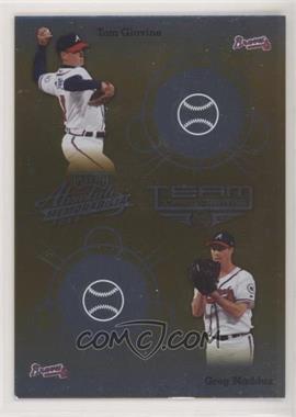 2002 Playoff Absolute Memorabilia - Team Tandems - Gold #TT-4 - Tom Glavine, Greg Maddux