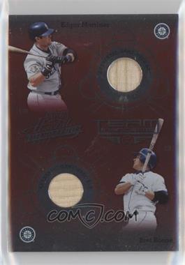 2002 Playoff Absolute Memorabilia - Team Tandems - Materials #TT-33 - Edgar Martinez, Bret Boone