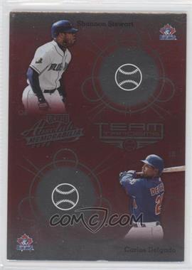 2002 Playoff Absolute Memorabilia - Team Tandems #TT-30 - Shannon Stewart, Carlos Delgado