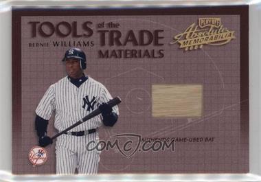 2002 Playoff Absolute Memorabilia - Tools of the Trade - Materials #TT-37 - Bernie Williams /250