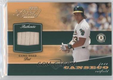 2002 Playoff Piece of the Game - Materials - Gold #POG-68 - Jose Canseco /50