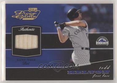 2002 Playoff Piece of the Game - Materials - Gold #POG-82 - Todd Helton /50