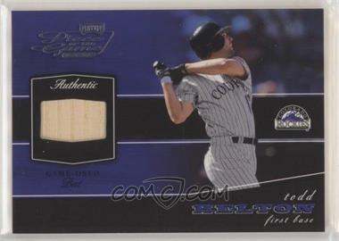 2002 Playoff Piece of the Game - Materials #POG-82 - Todd Helton