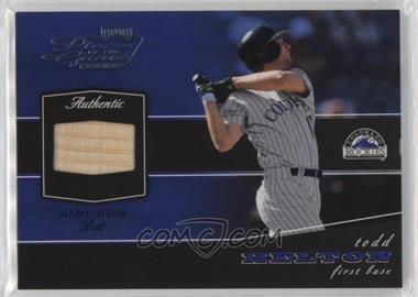 2002 Playoff Piece of the Game - Materials #POG-82 - Todd Helton