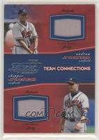 Team Connections - Andruw Jones, Chipper Jones [EX to NM] #/500