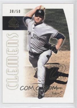2002 SP Authentic - [Base] - Limited Gold #38 - Roger Clemens /50
