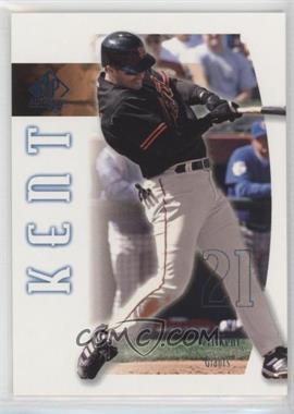 2002 SP Authentic - [Base] - Limited Missing Serial Number #69 - Jeff Kent