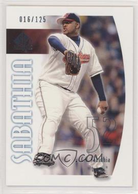 2002 SP Authentic - [Base] - Limited #11 - CC Sabathia /125