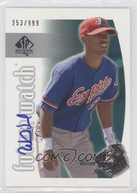 2002 SP Authentic - [Base] #151 - Future Watch - Wilson Valdez /999