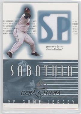 2002 SP Authentic - Game Jerseys #J-CC - CC Sabathia