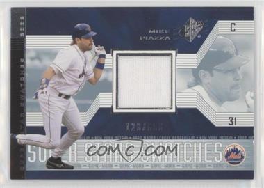 2002 SPx - [Base] #174 - Super Stars Swatches - Mike Piazza /600