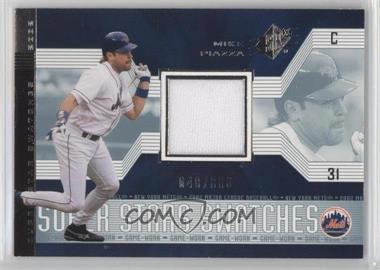 2002 SPx - [Base] #174 - Super Stars Swatches - Mike Piazza /600