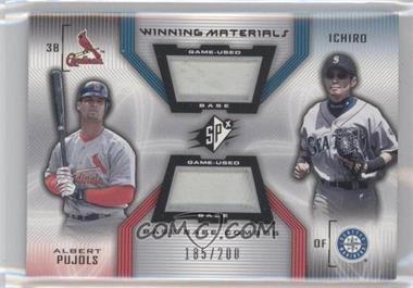 2002 SPx - Winning Materials Base Combos #B-PI - Ichiro, Albert Pujols /200