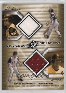 2002 SPx - Winning Materials Combo Jerseys #WM-KG - Brian Giles, Jason Kendall