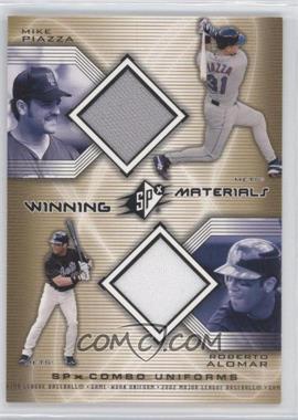 2002 SPx - Winning Materials Combo Jerseys #WM-PA - Roberto Alomar, Mike Piazza