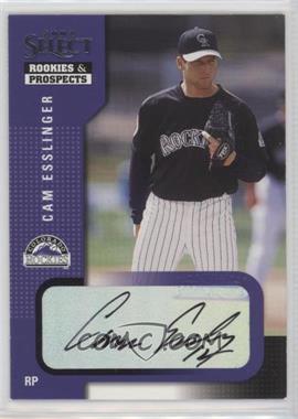 2002 Select Rookies & Prospects - Autographs #16.1 - Cam Esslinger (Black Ink)