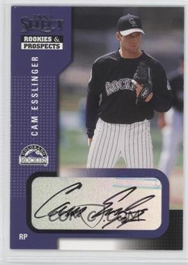 2002 Select Rookies & Prospects - Autographs #16.1 - Cam Esslinger (Black Ink)