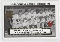 Pee Wee Reese, Duke Snider, Jackie Robinson, Roy Campanella, Gil Hodges, Billy …