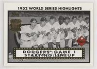 Pee Wee Reese, Duke Snider, Jackie Robinson, Roy Campanella, Gil Hodges, Billy …