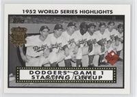 Pee Wee Reese, Duke Snider, Jackie Robinson, Roy Campanella, Gil Hodges, Billy …