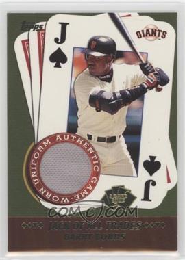 2002 Topps - 5 Card Stud Relics - Jack of all Trades #5J-BB - Barry Bonds
