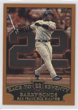 2002 Topps - [Base] - Limited Edition #365.22 - Barry Bonds (Race to Seventy Home Run #22)