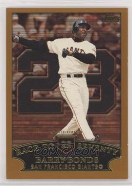 2002 Topps - [Base] - Limited Edition #365.28 - Barry Bonds (Race to Seventy Home Run #28) [EX to NM]