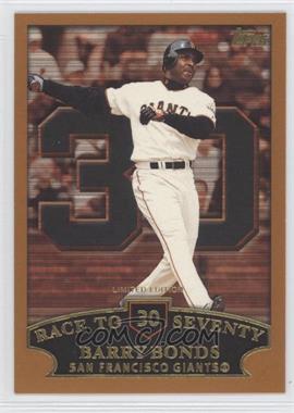 2002 Topps - [Base] - Limited Edition #365.30 - Barry Bonds (Race to Seventy Home Run #30)