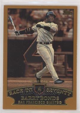 2002 Topps - [Base] - Limited Edition #365.4 - Barry Bonds (Race to Seventy Home Run #4) [EX to NM]