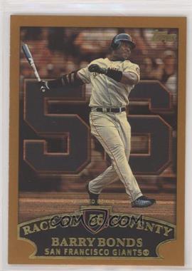 2002 Topps - [Base] - Limited Edition #365.56 - Barry Bonds (Race to Seventy Home Run #56) [EX to NM]
