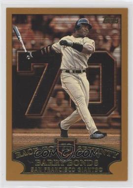 2002 Topps - [Base] - Limited Edition #365.70 - Barry Bonds (Race to Seventy Home Run #70)
