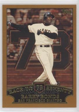 2002 Topps - [Base] - Limited Edition #365.73 - Barry Bonds (Race to Seventy Home Run #73)