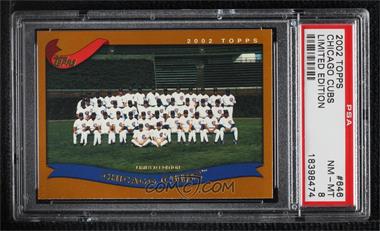 2002 Topps - [Base] - Limited Edition #646 - Chicago Cubs Team [PSA 8 NM‑MT]