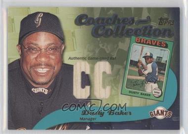 2002 Topps - Coaches Collection Relics #CC-DB - Dusty Baker