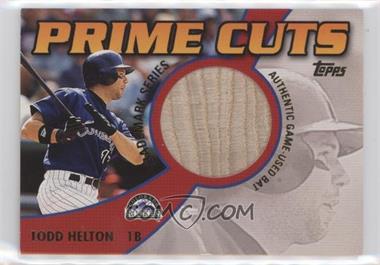 2002 Topps - Prime Cuts Relics - Trademarks #PCT-TH.2 - Todd Helton /100