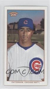 2002 Topps 206 - [Base] - Mini Black Piedmont Back #196.2 - Corey Patterson (White Jersey, Portrait)