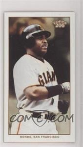 2002 Topps 206 - [Base] - Mini Black Piedmont Back #238.2 - Barry Bonds (White Jersey, Running)