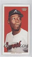 Hank Aaron (White Jersey, Red Background)