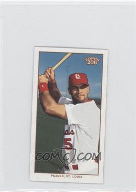 2002 Topps 206 - [Base] - Mini Black Polar Bear Back #200.3 - Albert Pujols (White Jersey, Batting)