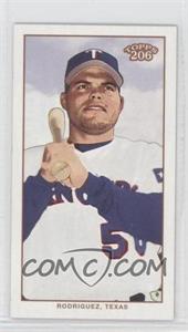 2002 Topps 206 - [Base] - Mini Black Polar Bear Back #246.3 - Ivan Rodriguez (White Uniform, Bat on Shoulder) [Noted]