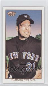 2002 Topps 206 - [Base] - Mini Black Polar Bear Back #248.1 - Mike Piazza (Black Jersey)