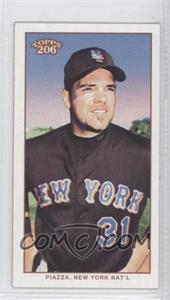 2002 Topps 206 - [Base] - Mini Black Polar Bear Back #248.1 - Mike Piazza (Black Jersey)