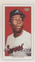 Hank Aaron (White Jersey, Red Background)